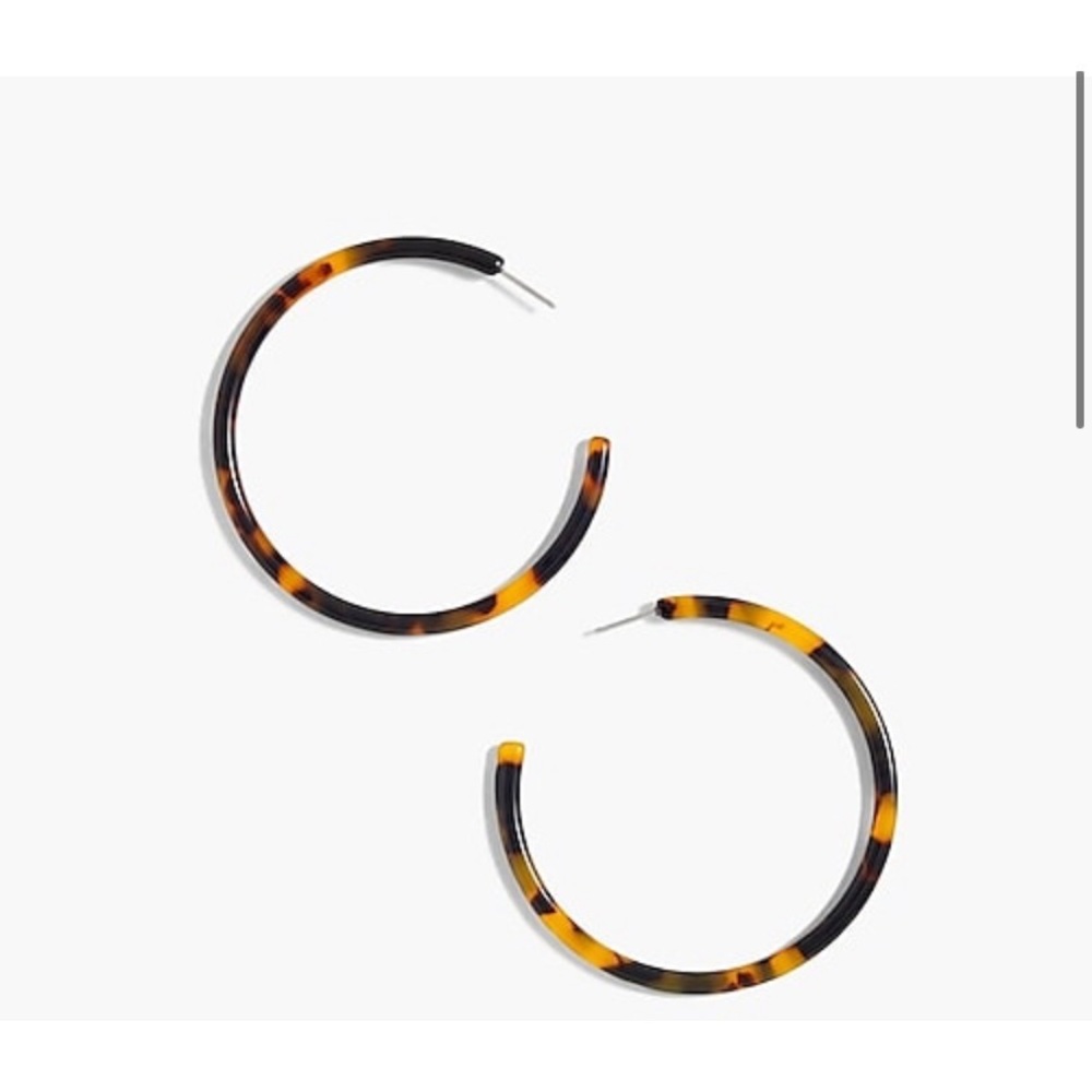 Tortoise Hoop Earrings
